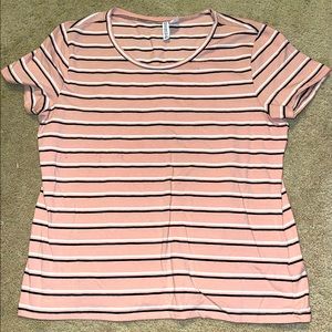 Pink Striped Tee